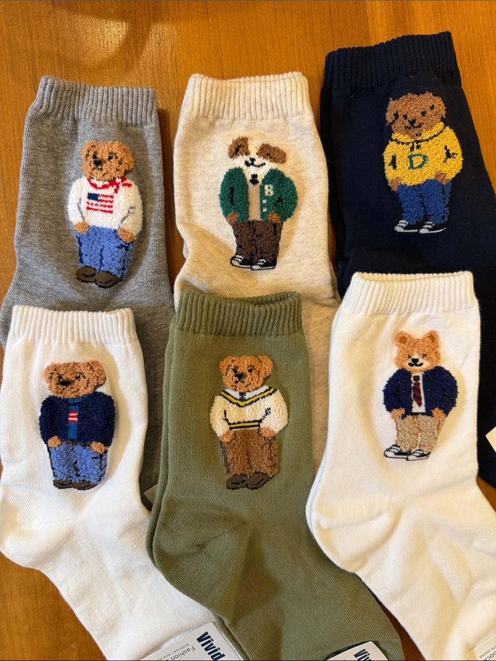 Crew Socks - 6 Piece Multi-Color Pack - Picture 4 of 5